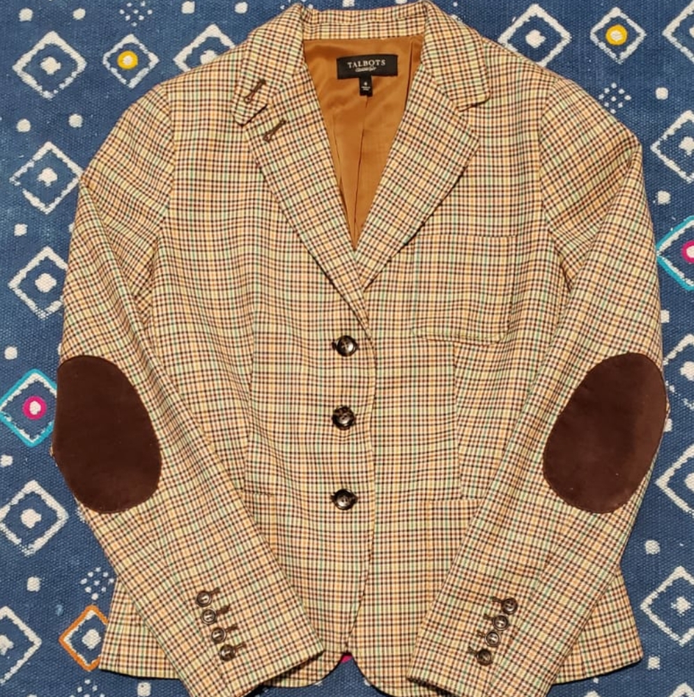 Talbots plaid Blazer